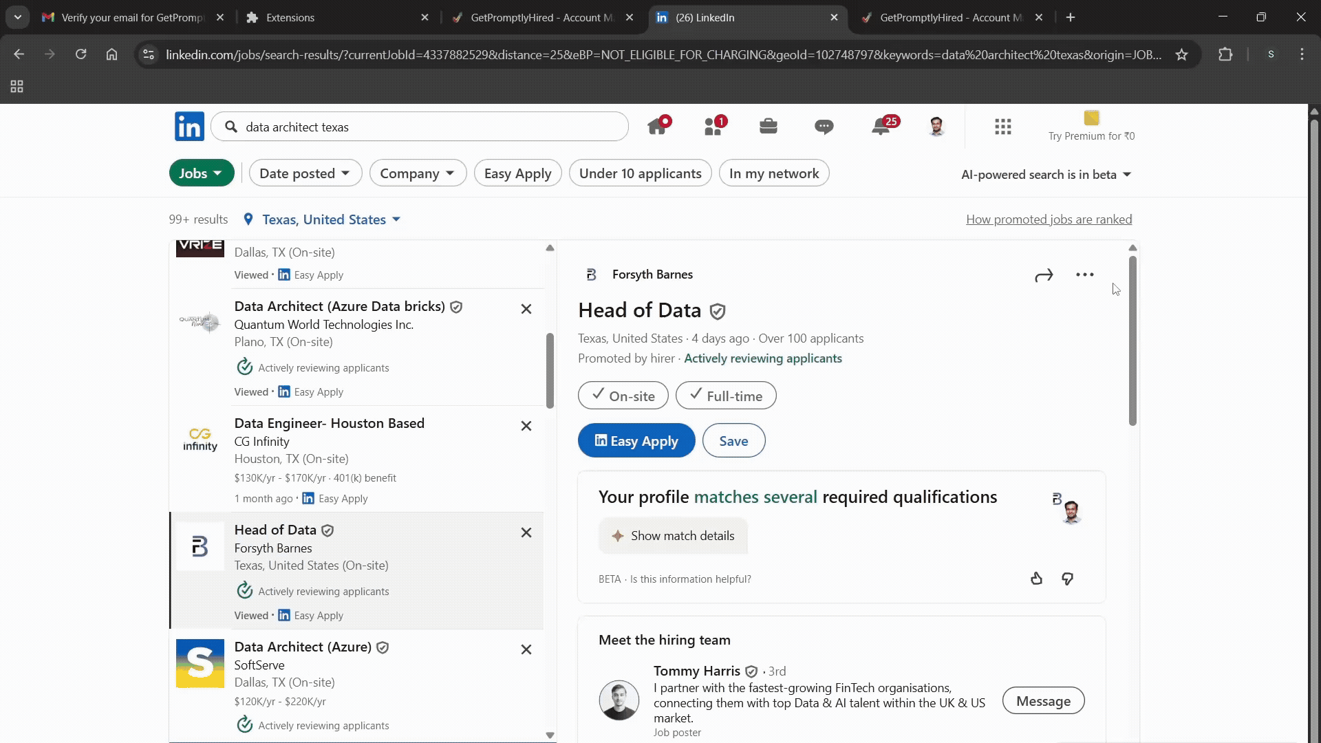 Tutorial: LinkedIn → Extension Icon → Analyze Button → Instant Results